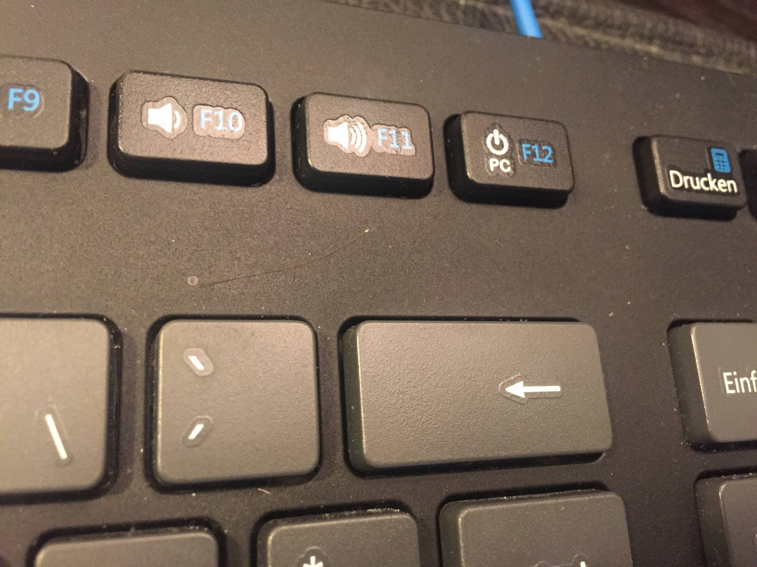 Absolutes Tastatur-Design-Fail